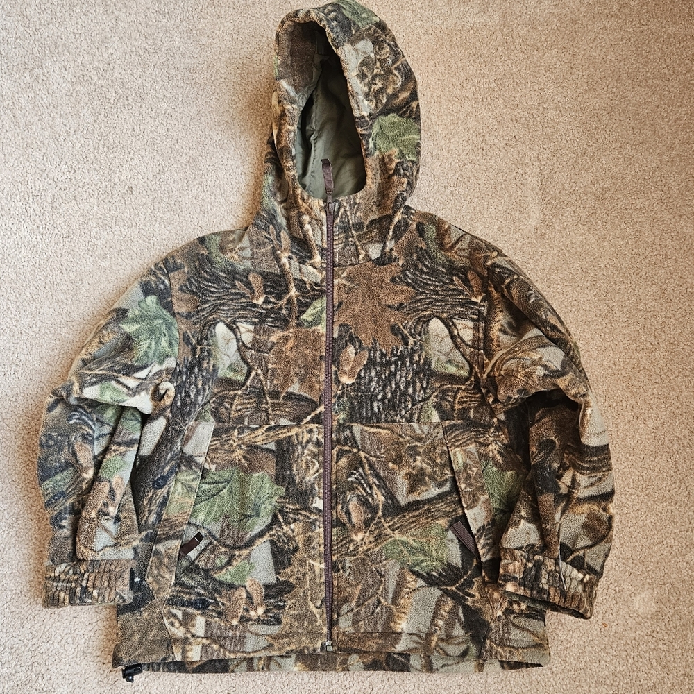 Cabelas Youth Camo Fleece Lined Coat, Medium Hunting